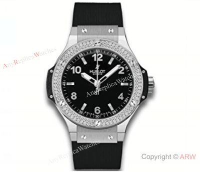 New Replica Hublot Big Bang Watch SS Diamond Bezel For Sale